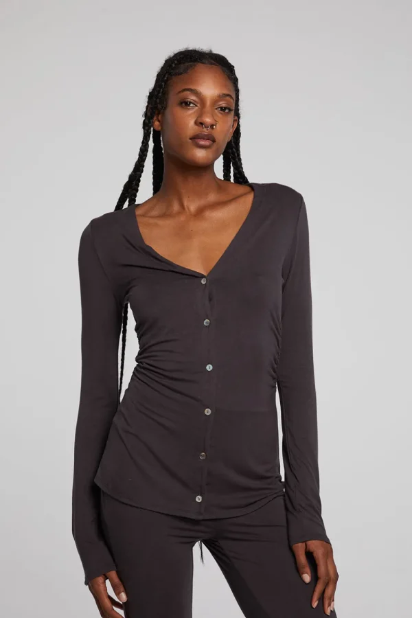 Flash Sale Priscilla Chocolate Torte Long Sleeve Women Loungewear | Tops