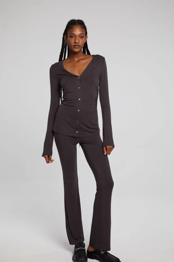 Flash Sale Priscilla Chocolate Torte Long Sleeve Women Loungewear | Tops