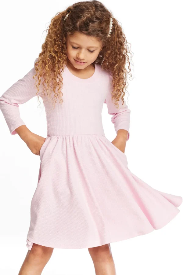 Store Puff Girls Long Sleeve Ribbon Dress With Twirl Skirt Kids Girls