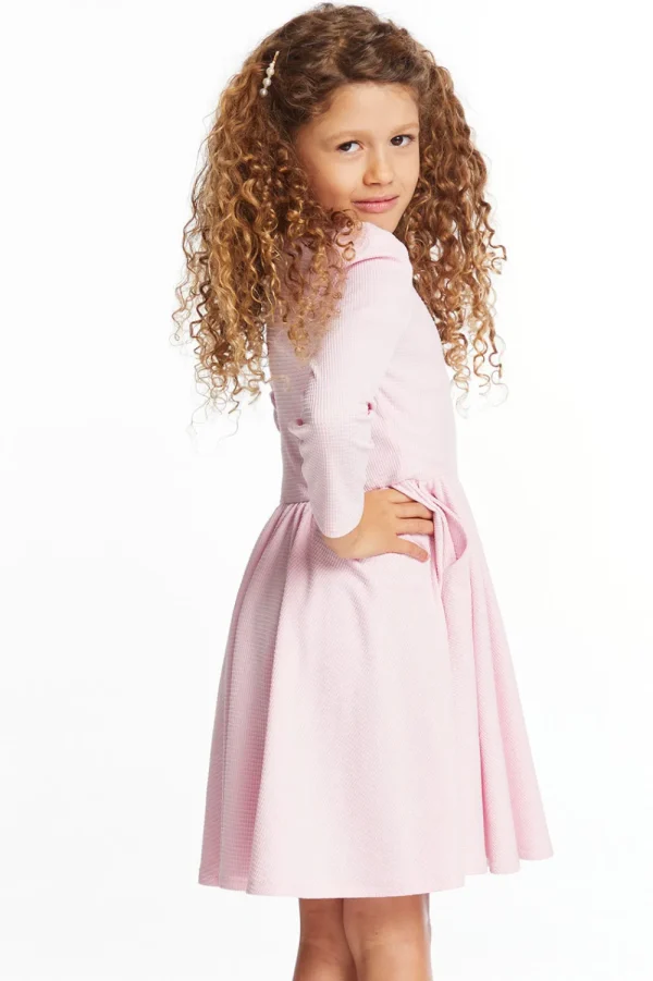 Store Puff Girls Long Sleeve Ribbon Dress With Twirl Skirt Kids Girls