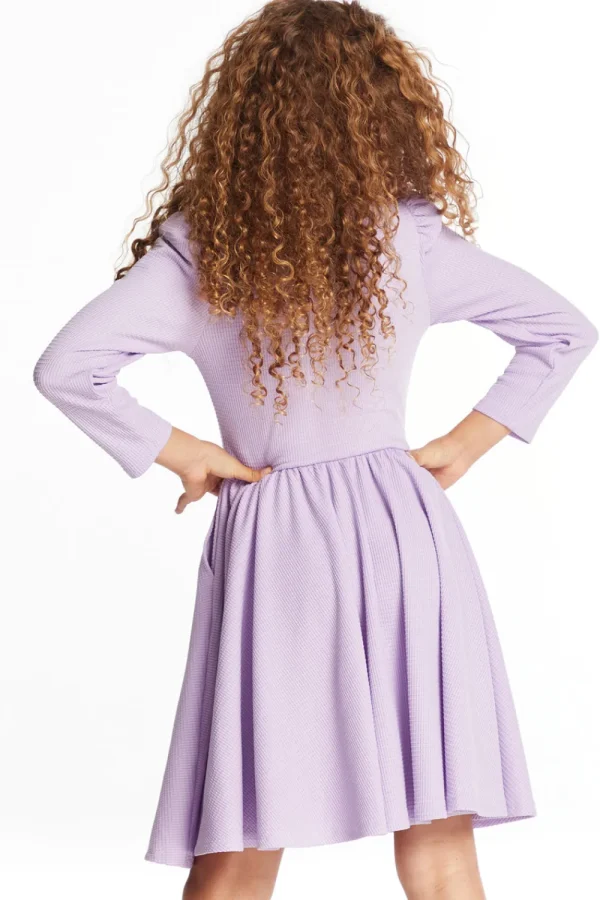 Sale Puff Long Sleeve Girls Dragon Fly Dress With Twirl Skirt Kids Girls