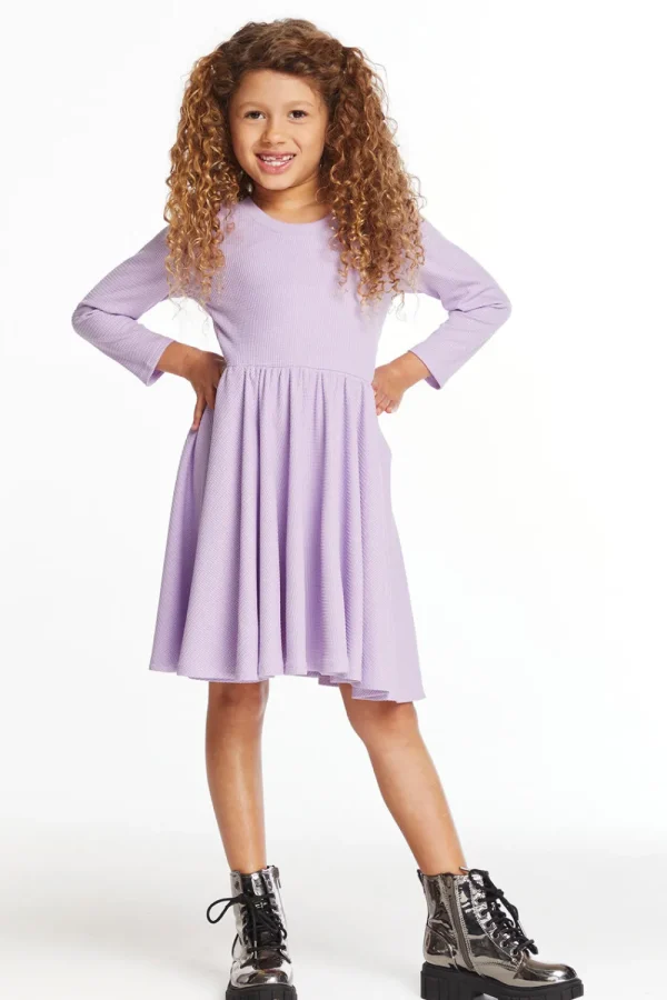 Sale Puff Long Sleeve Girls Dragon Fly Dress With Twirl Skirt Kids Girls