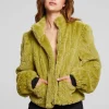 Flash Sale Puff Sleeve Green Olive Jacket Women Outerwear | Loungewear
