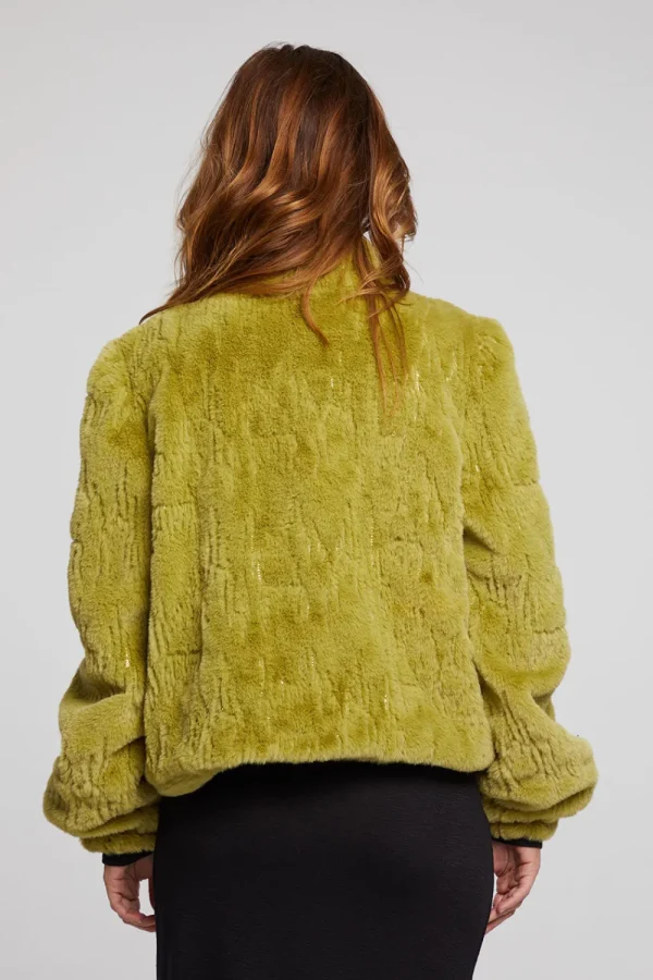 Flash Sale Puff Sleeve Green Olive Jacket Women Outerwear | Loungewear