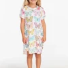 Online Puff Sleeve "She's A Butterfly" Dress Kids Girls