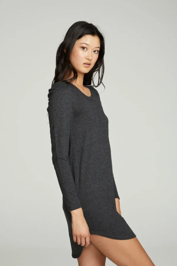 Best Sale Puff Sleeve Shirttail Hi Lo Dress Women Dresses