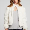 Online Puff Sleeve Starry White Jacket Women Outerwear | Loungewear