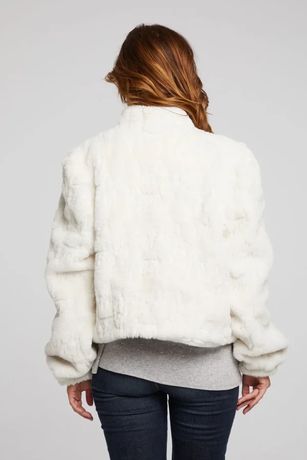 Online Puff Sleeve Starry White Jacket Women Outerwear | Loungewear