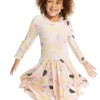 New Puff Sweet Treats Long Sleeve Dress With Twirl Skirt Kids Girls
