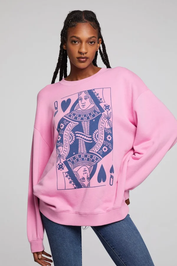 Best Queen Of Hearts Pullover Women Outerwear | Loungewear