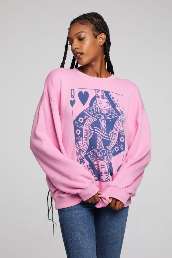 Best Queen Of Hearts Pullover Women Outerwear | Loungewear