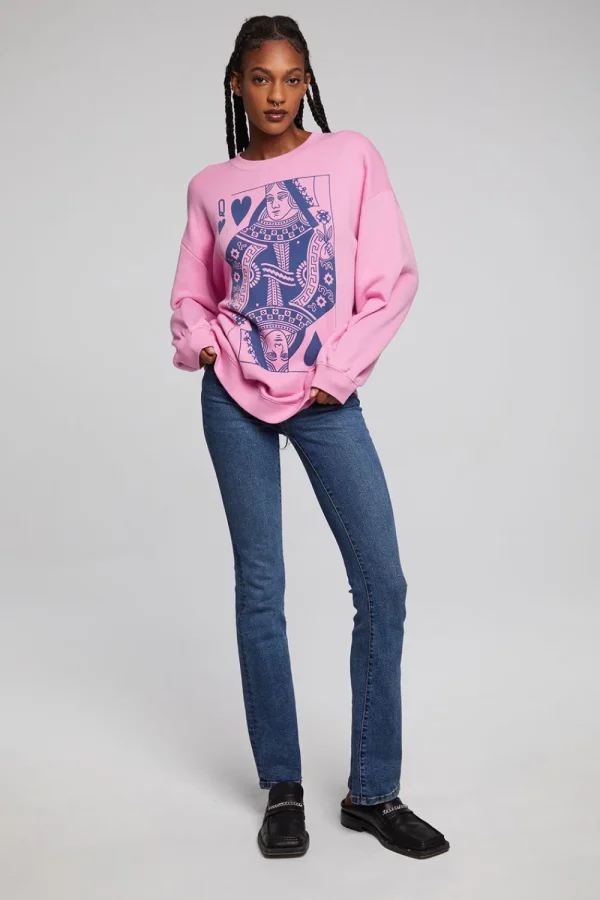 Best Queen Of Hearts Pullover Women Outerwear | Loungewear