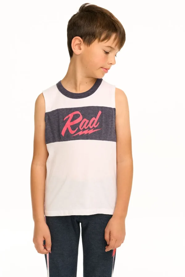 Best Rad Blocked Muscle Tank Kids/BOY Boys