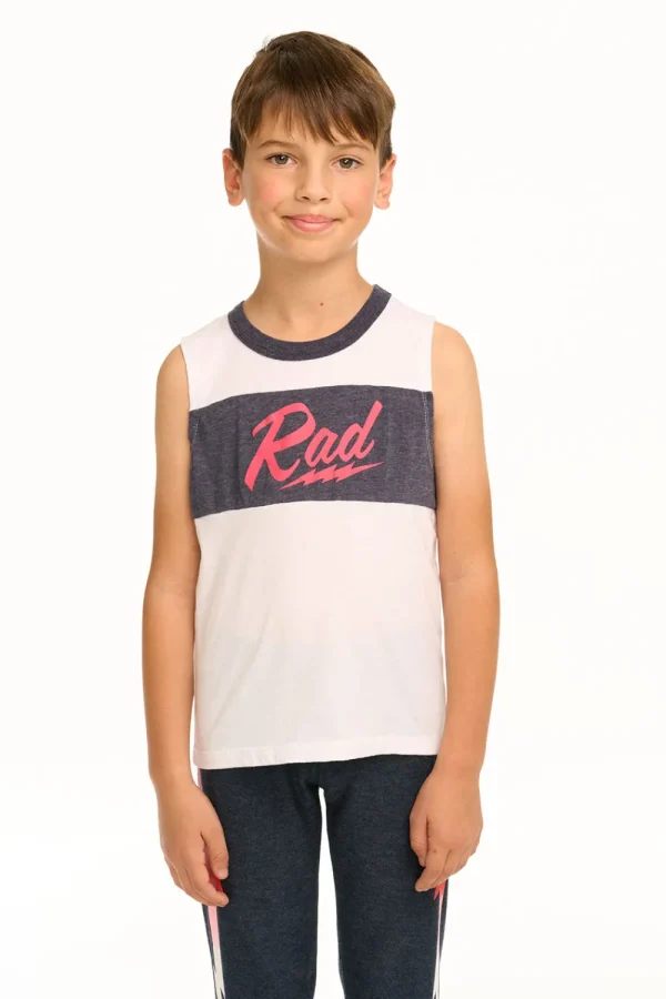 Best Rad Blocked Muscle Tank Kids/BOY Boys