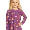 Cheap Rainbow Love Long Sleeve Kids Girls