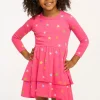 Sale Rainbow Stars Dress Kids Girls