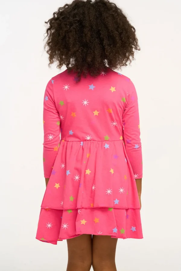 Sale Rainbow Stars Dress Kids Girls