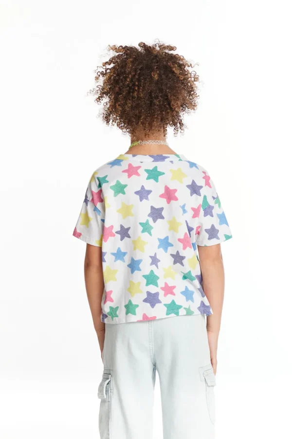 Outlet Rainbow Stars Girls Tee Kids Girls