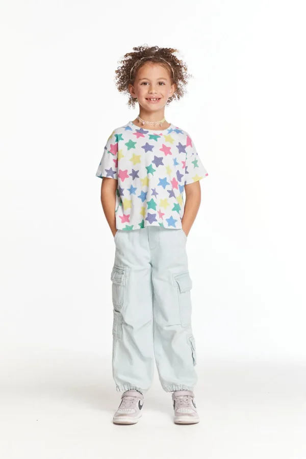 Outlet Rainbow Stars Girls Tee Kids Girls