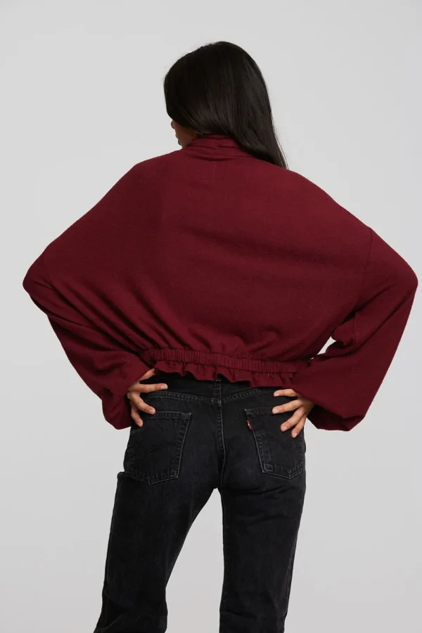 Online Recycled Bliss Knit Cropped Pullover With Elastic Waist & Sleeve Women Tops