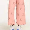 Fashion Reindeer Snow Wide Leg Pants Kids Girls