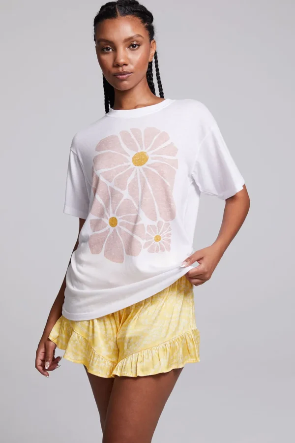 Discount Retro Flowers Tee Women Graphics | Tops