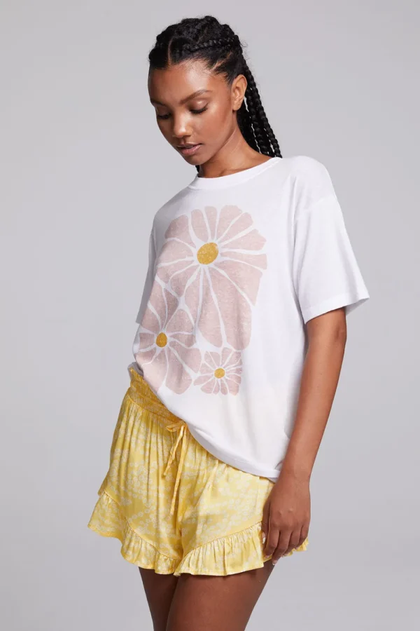 Discount Retro Flowers Tee Women Graphics | Tops