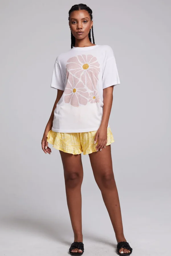 Discount Retro Flowers Tee Women Graphics | Tops
