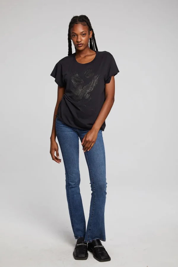 Clearance Rhinestone Eagle Tee Women Loungewear | Graphics