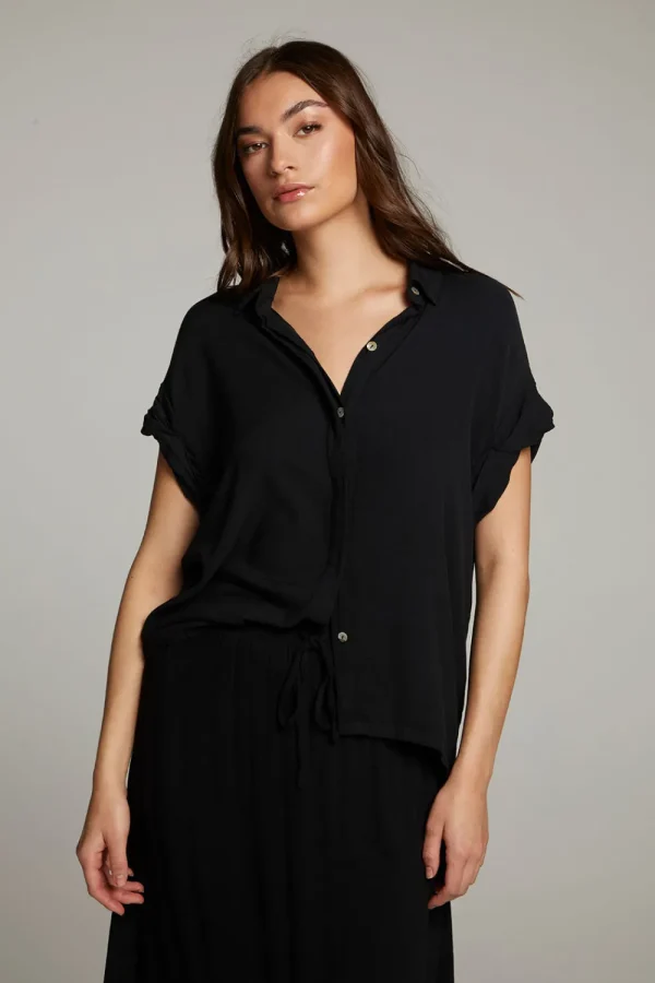 Discount Rhythmm Licorice Button Down Women Loungewear | Tops