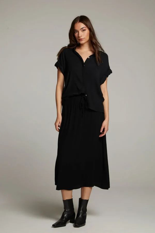 Discount Rhythmm Licorice Button Down Women Loungewear | Tops