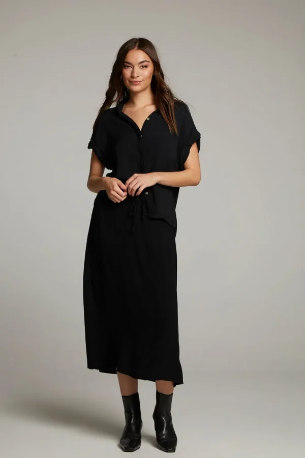 Discount Rhythmm Licorice Button Down Women Loungewear | Tops