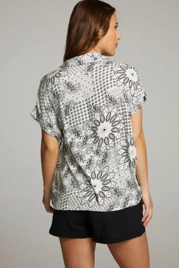Discount Rhythmm Paisley Bandana Button Down Women Loungewear | Tops