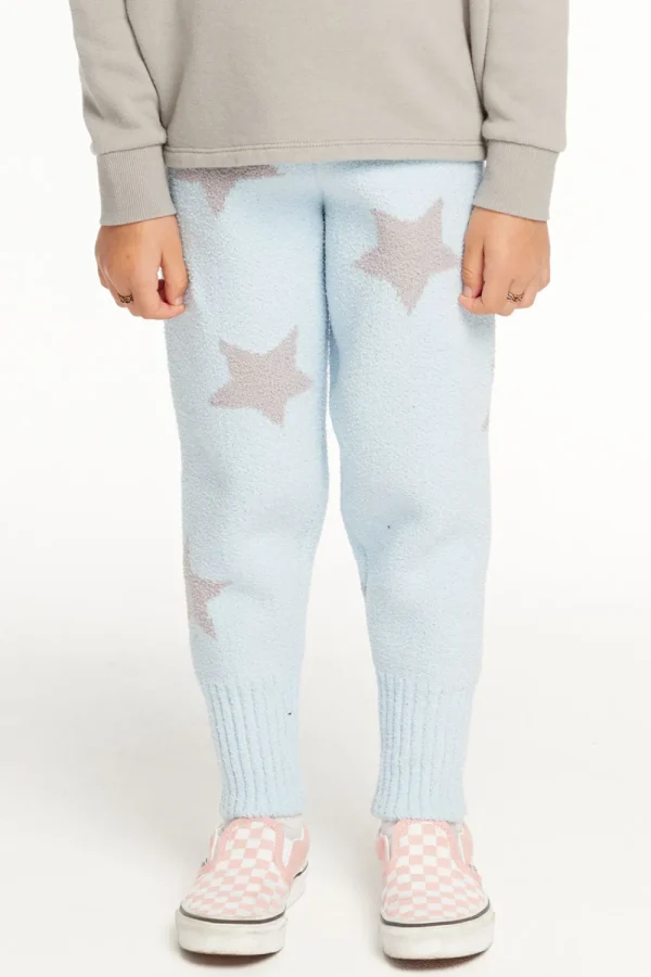 Hot Ribbed Panel Lake Star Legging Kids Girls