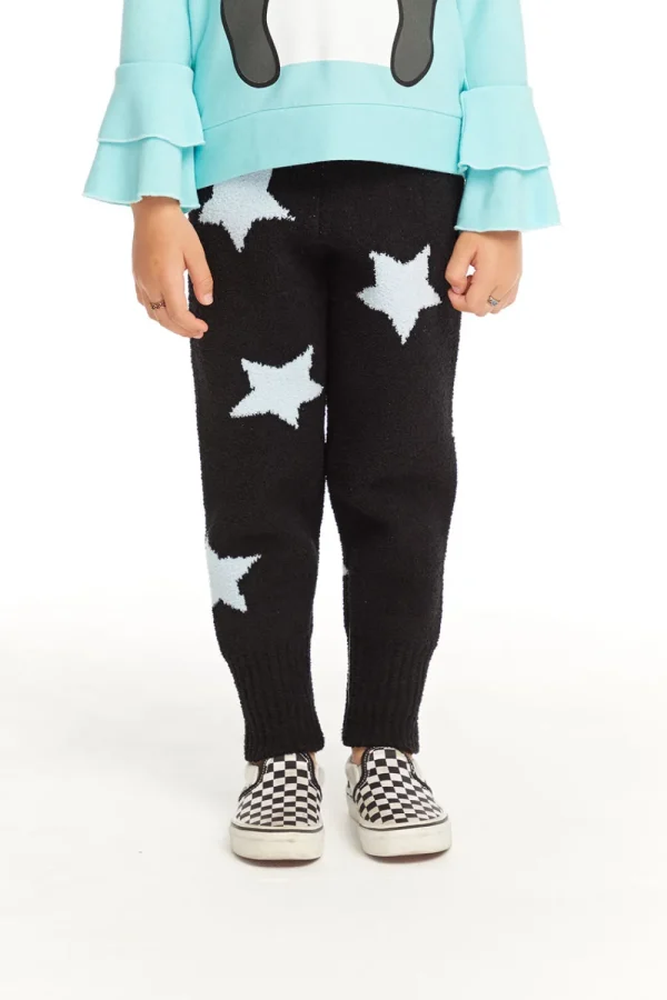 Outlet Ribbed Panel Licorice Star Legging Kids Girls
