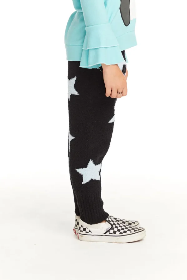 Outlet Ribbed Panel Licorice Star Legging Kids Girls