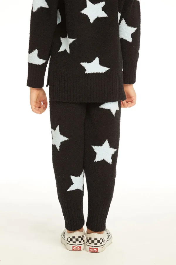 Outlet Ribbed Panel Licorice Star Legging Kids Girls