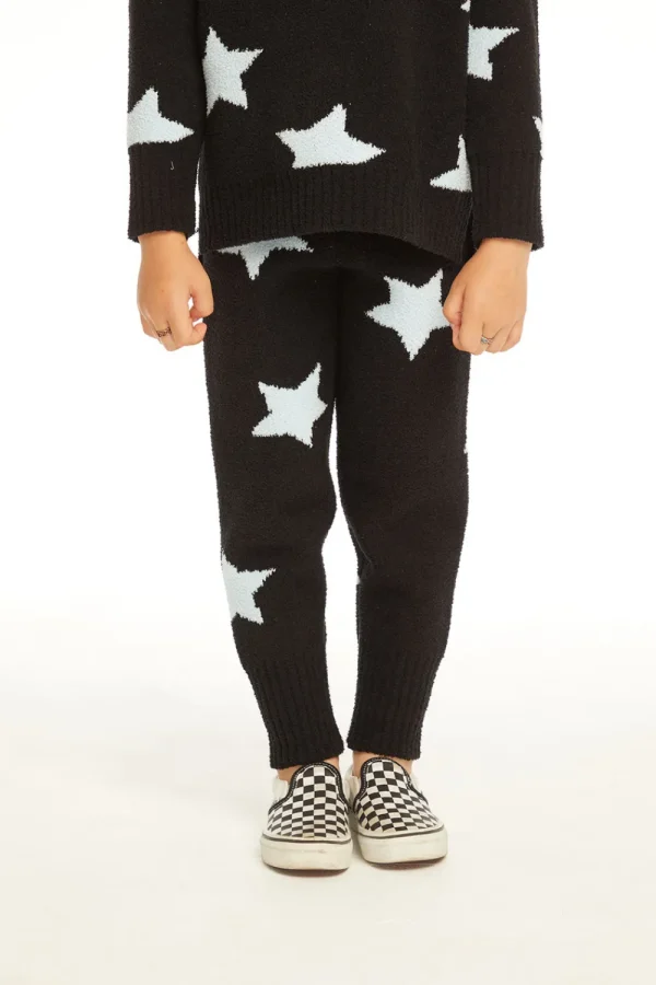 Outlet Ribbed Panel Licorice Star Legging Kids Girls