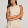 Store Riley White Pinstripe Tank Women Loungewear | Tops