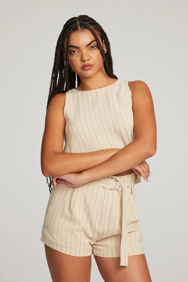 Store Riley White Pinstripe Tank Women Loungewear | Tops
