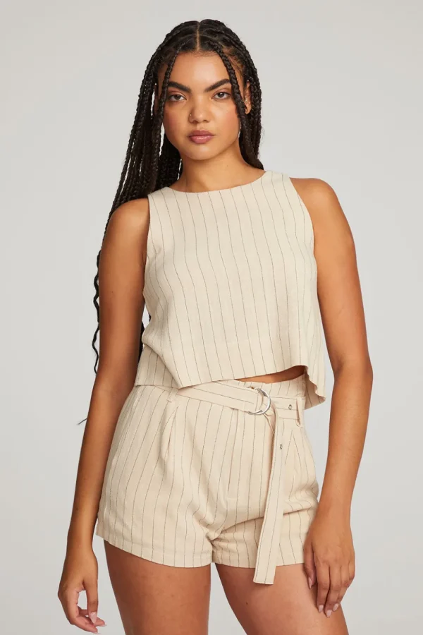 Store Riley White Pinstripe Tank Women Loungewear | Tops