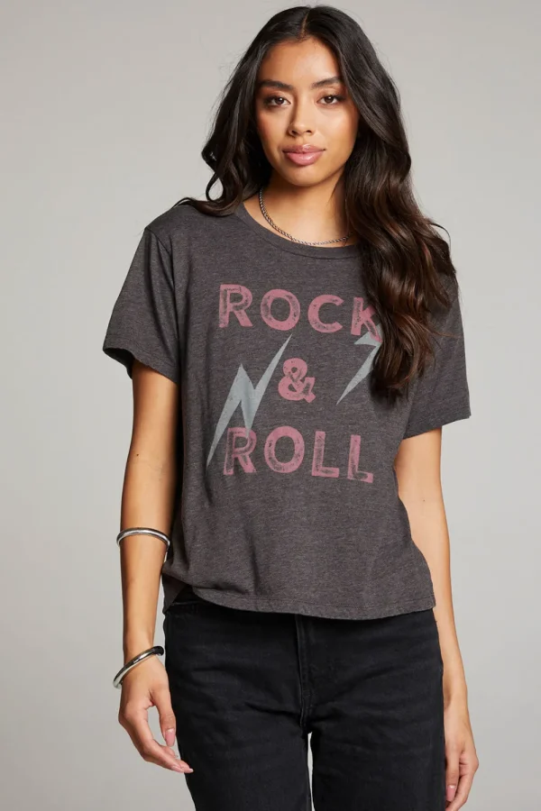 Best Sale Rock & Roll Forever Crewneck Tee Women Loungewear | Music