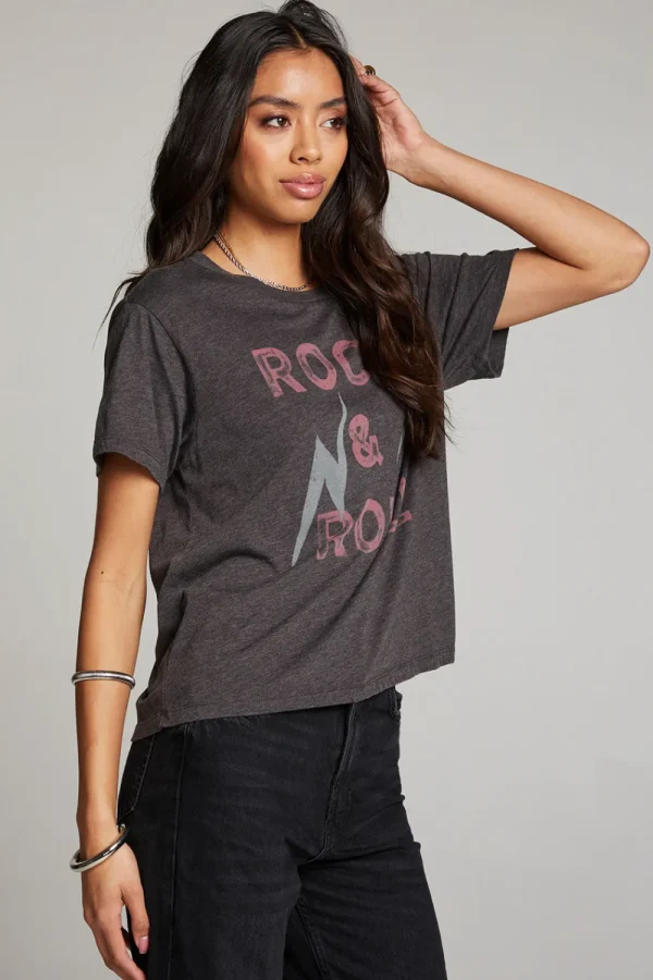 Best Sale Rock & Roll Forever Crewneck Tee Women Loungewear | Music