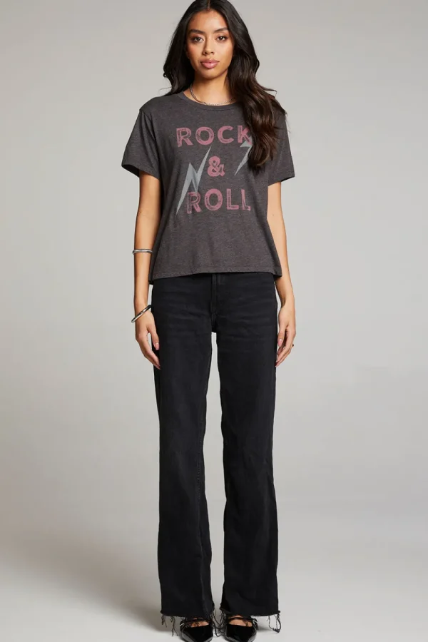 Best Sale Rock & Roll Forever Crewneck Tee Women Loungewear | Music