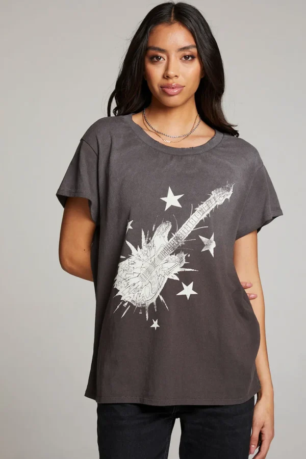 Sale Rock Guitar Tee Women Loungewear | Graphics