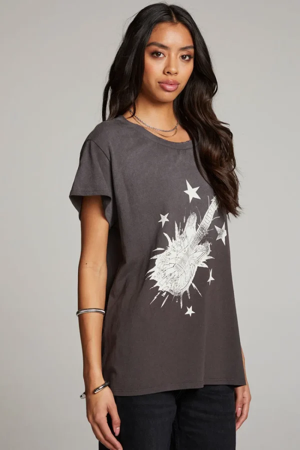 Sale Rock Guitar Tee Women Loungewear | Graphics