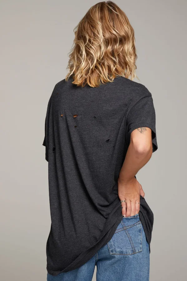 Best Sale Rolling Stones Classic Logo Distressed Tee Women Loungewear | Music