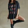 Fashion Rolling Stones Multi Logo One Size Tee Women Loungewear | Music