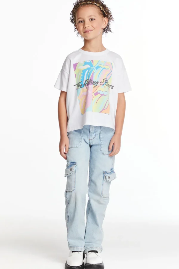 Online Rolling Stones Multi Logo Girls Tee Women/Kids Music | Girls
