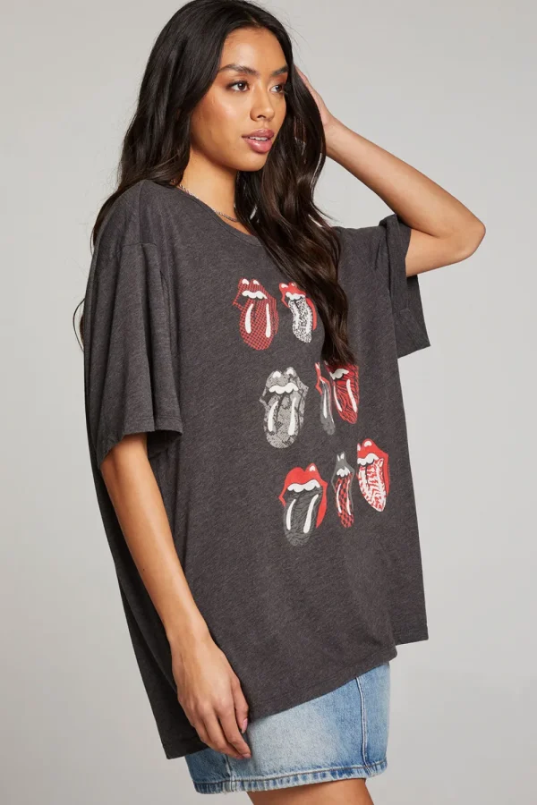 Fashion Rolling Stones Multi Logo One Size Tee Women Loungewear | Music